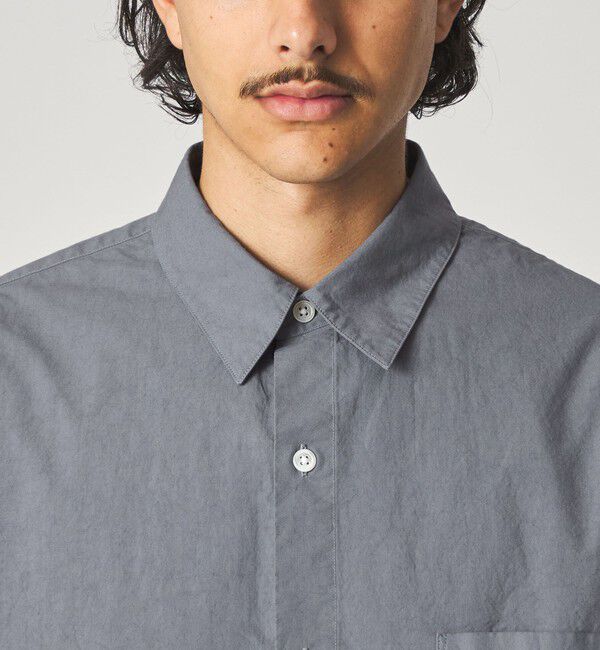 STEVEN ALAN「＜Steven Alan＞ ガーメントダイ ポプリン レギュラーカラー シャツ LOOSE」|シャツ・ブラウス|