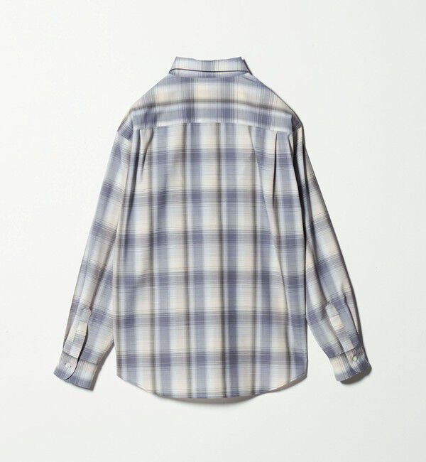 BEAUTY&YOUTH UNITED ARROWS「尾州 TW オンブレ チェック レギュラー シャツ GRANDE TAPERD型 ウォッシャブル MADE IN JAPAN」|シャツ・ブラウス|
