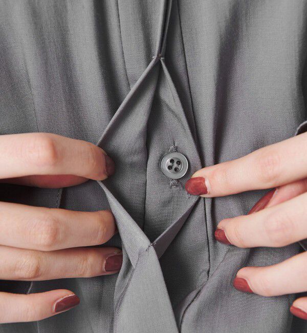 BEAUTY&YOUTH UNITED ARROWS「【WEB限定 Wardrobe DAILY MINIMAL】フリルレイヤーブラウス ウォッシャブル」|シャツ・ブラウス|