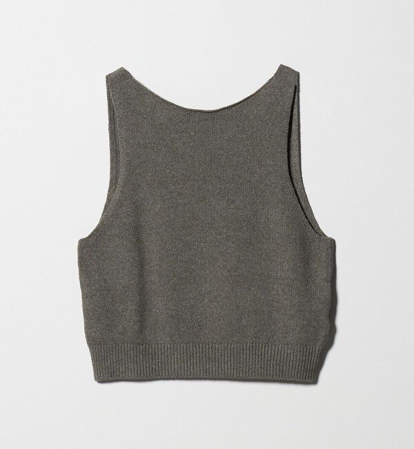BEAUTY&YOUTH UNITED ARROWS「コットン麻ブレンド カシュクール 2WAYニットベスト  ウォッシャブル」|ベスト・ジレ|
