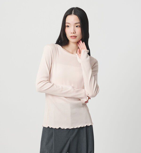 BEAUTY&YOUTH UNITED ARROWS「ポリエステルコットンテレコ メローステッチ クルーネックカットソー」|Tシャツ・カットソー|