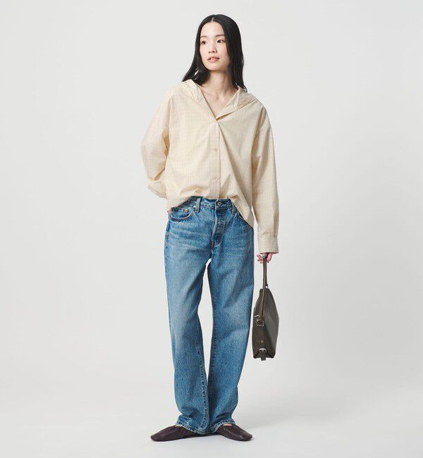 BEAUTY&YOUTH UNITED ARROWS「ポリエステルコットン フードシャツ」|シャツ・ブラウス|