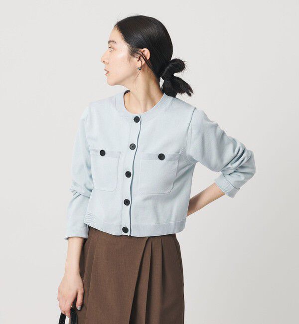BEAUTY&YOUTH UNITED ARROWS「ポケット コンパクト カーディガン ウォッシャブル」|カーディガン|