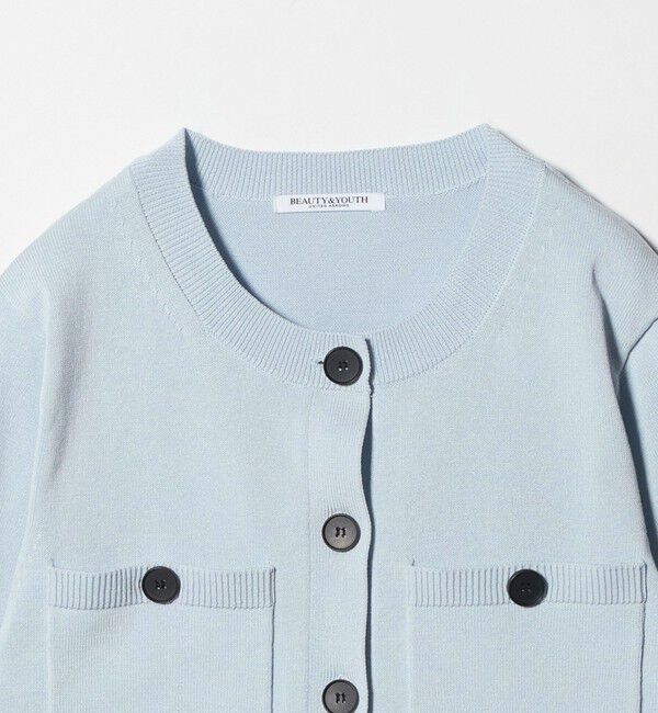 BEAUTY&YOUTH UNITED ARROWS「ポケット コンパクト カーディガン ウォッシャブル」|カーディガン|