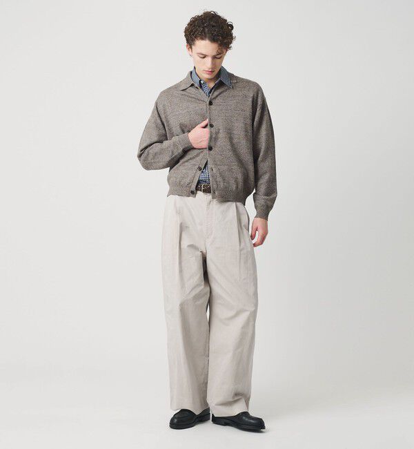 BEAUTY&YOUTH UNITED ARROWS「ハイブリッド リネン ポロカラー ジャケット ウォッシャブル」|カーディガン|