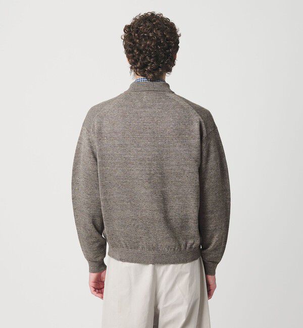 BEAUTY&YOUTH UNITED ARROWS「ハイブリッド リネン ポロカラー ジャケット ウォッシャブル」|カーディガン|