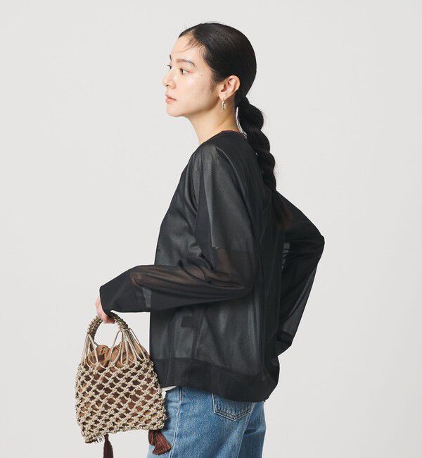 BEAUTY&YOUTH UNITED ARROWS「オーガンジー ラグランスリーブカットソー ウォッシャブル」|Tシャツ・カットソー|