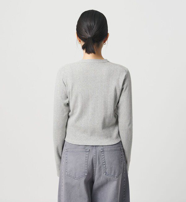 BEAUTY&YOUTH UNITED ARROWS「コットン パターンメッシュ カーディガン ウォッシャブル」|カーディガン|