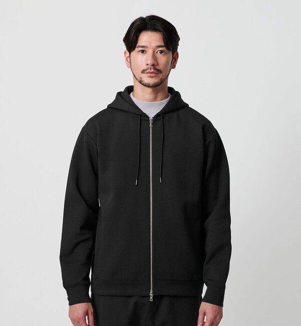 BEAUTY&YOUTH UNITED ARROWS「【WEB限定 WARDROBE SMART】ダブルニット ジップパーカー/セットアップ対応【抗菌・防臭】」|パーカー|