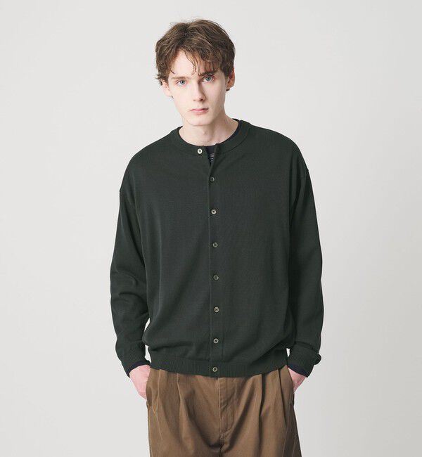 BEAUTY&YOUTH UNITED ARROWS「コットン 8B クルーネック カーディガン」|カーディガン|