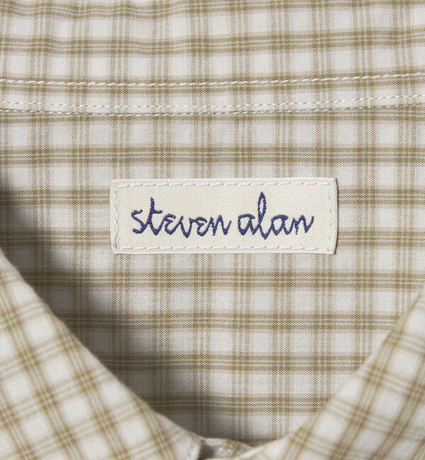 STEVEN ALAN「＜Steven Alan＞ 60 コンパクトヤーン チェック レギュラーカラー シャツ NARROW」|シャツ・ブラウス|