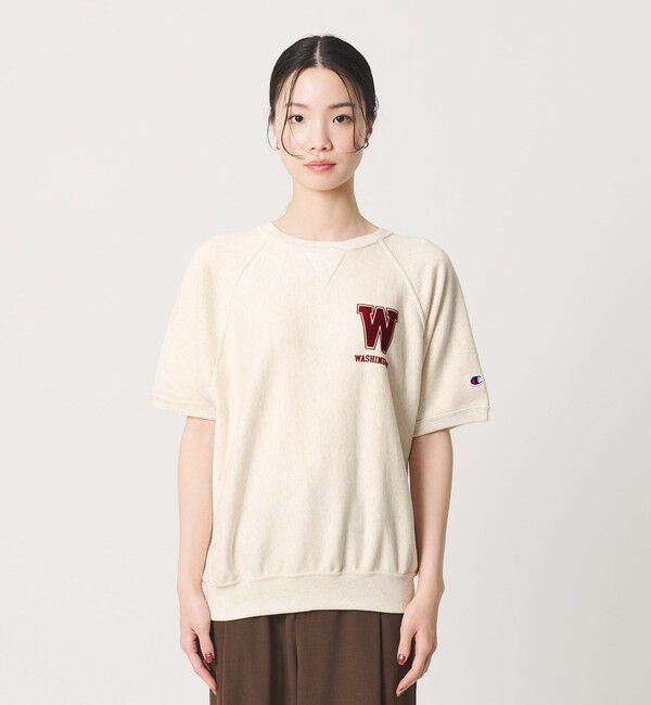 BEAUTY&YOUTH UNITED ARROWS「【別注】＜Champion＞ロゴスウェット ショートスリーブ プルオーバー」|スウェット・ジャージ|