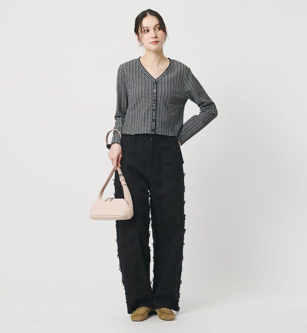 BEAUTY&YOUTH UNITED ARROWS「ソリッド＆チェック Vネック カーディガン」|カーディガン|