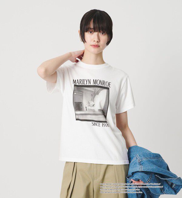 BEAUTY&YOUTH UNITED ARROWS「【別注】＜GOOD ROCK SPEED＞Marilyn Monroe フォトプリント Tシャツ」|Tシャツ・カットソー|