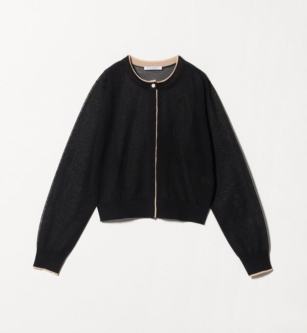 BEAUTY&YOUTH UNITED ARROWS「ライン クルーネック カーディガン ウォッシャブル」|カーディガン|