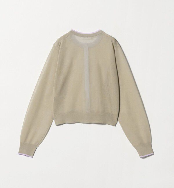 BEAUTY&YOUTH UNITED ARROWS「ライン クルーネック カーディガン ウォッシャブル」|カーディガン|