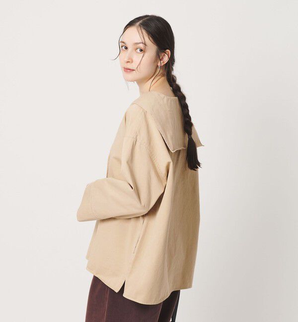 BEAUTY&YOUTH UNITED ARROWS「＜She is-.＞レースアップ セーラーカラー ブラウス」|シャツ・ブラウス|