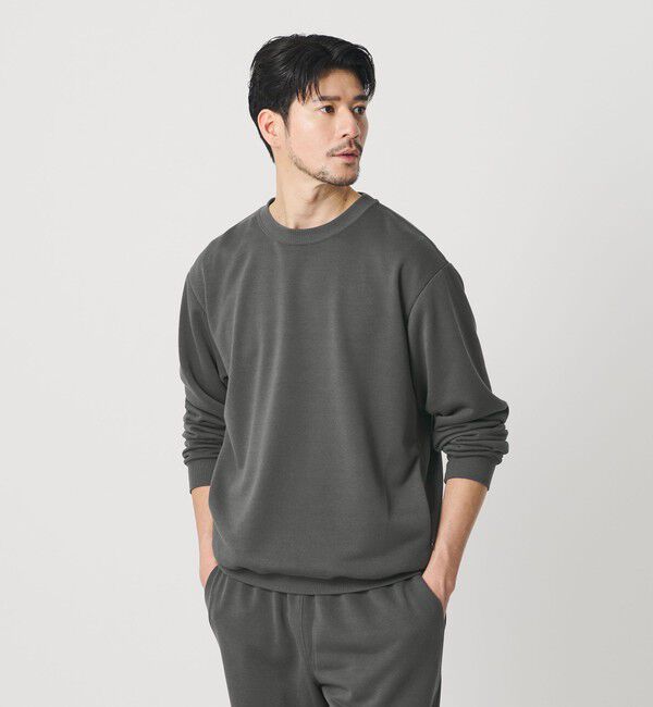 BEAUTY&YOUTH UNITED ARROWS「【WEB限定 WARDROBE SMART】エアロノット スウェット/セットアップ対応【吸水速乾・UVカット】」|スウェット・ジャージ|DK.GRAY