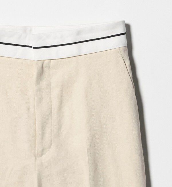 BEAUTY&YOUTH UNITED ARROWS「麻ブレンド マーベルト ワイドパンツ UVカット」|チノ|