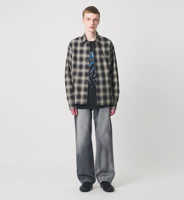 MONKEY TIME「コットン クロップド シャツ」|シャツ・ブラウス|