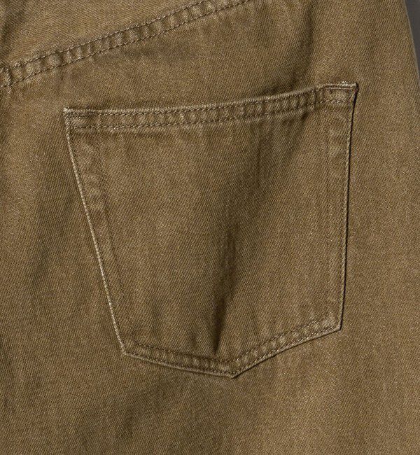 ATTISESSION「＜ATTISESSION＞スリム ストレート ブラウン デニム パンツ」|デニム|