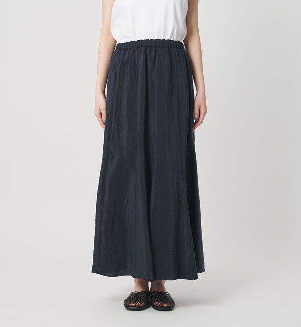 BEAUTY&YOUTH UNITED ARROWS「セルロースナイロン ワッシャーロングスカート ウォッシャブル」|スカート|