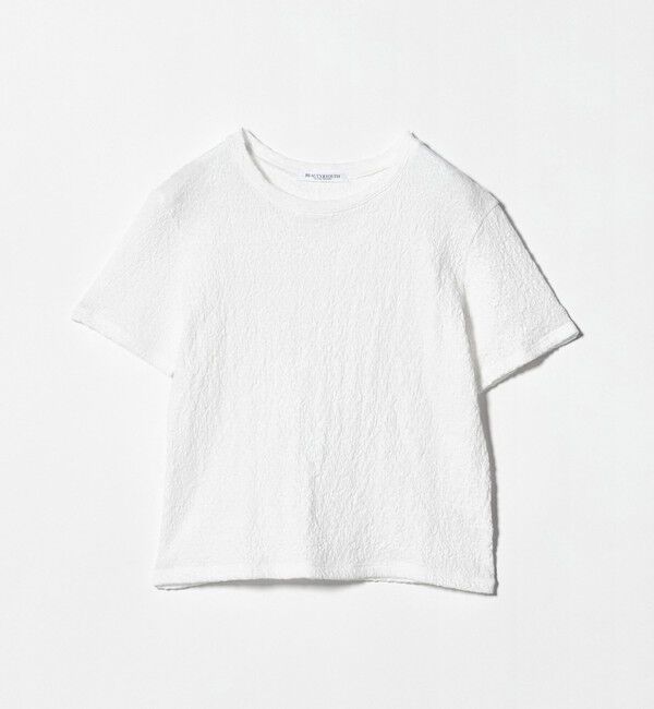 BEAUTY&YOUTH UNITED ARROWS「ジャガード コンパクト ショートスリーブTシャツ」|Tシャツ・カットソー|