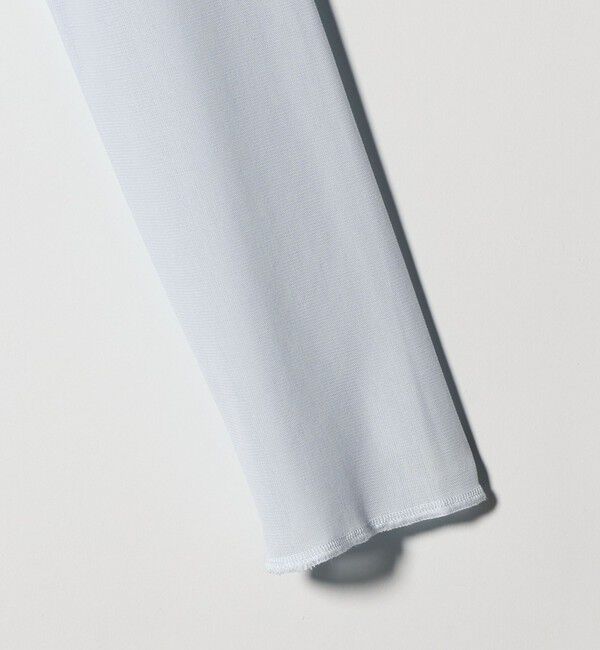 BEAUTY&YOUTH UNITED ARROWS「リングボタン チュール カーディガン ウォッシャブル 接触冷感」|カーディガン|