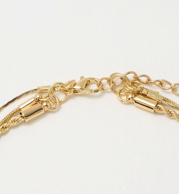 BEAUTY&YOUTH UNITED ARROWS「メタルトップ ミックスチェーン 3連 ネックレス」|ネックレス|