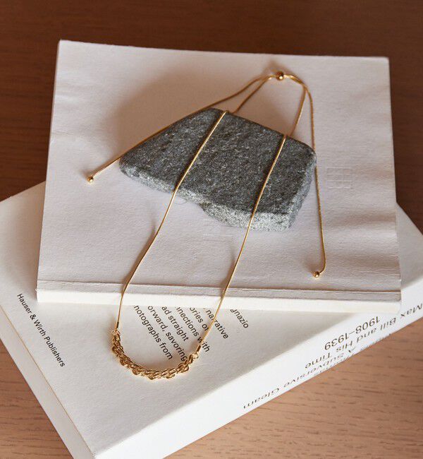 BEAUTY&YOUTH UNITED ARROWS「メタル チェーンモチーフ スライダー ネックレス」|ネックレス|