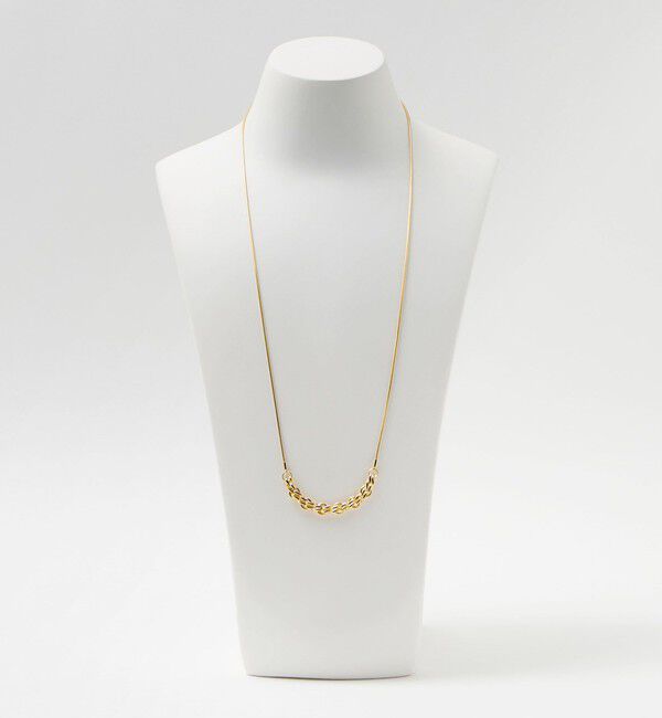 BEAUTY&YOUTH UNITED ARROWS「メタル チェーンモチーフ スライダー ネックレス」|ネックレス|