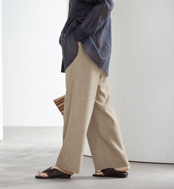 BEAUTY&YOUTH UNITED ARROWS「リネンライク ライトイージーパンツ ウォッシャブル 防シワ」|その他|