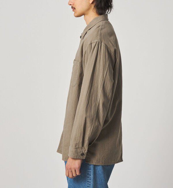 STEVEN ALAN「＜Steven Alan＞ CL クレープ オープンカラー オーバー シャツ」|シャツ・ブラウス|