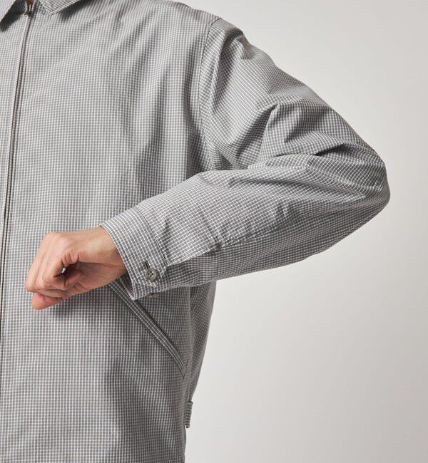 STEVEN ALAN「＜Steven Alan＞ C/PE マイクロチェック ワーク ブルゾン」|ブルゾン・スタジャン|