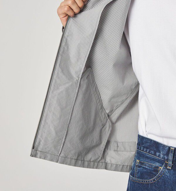 STEVEN ALAN「＜Steven Alan＞ C/PE マイクロチェック ワーク ブルゾン」|ブルゾン・スタジャン|