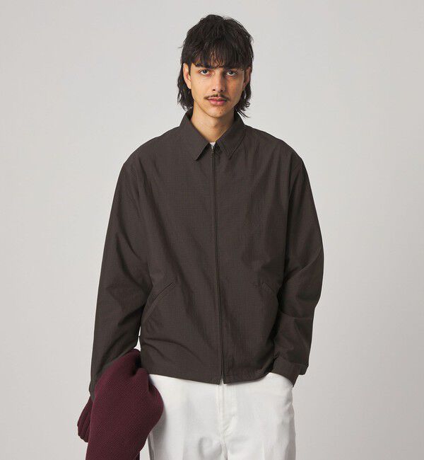 STEVEN ALAN「＜Steven Alan＞ C/PE マイクロチェック ワーク ブルゾン」|ブルゾン・スタジャン|