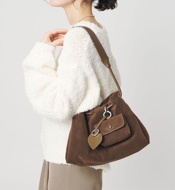 BEAUTY&YOUTH UNITED ARROWS「スエードライク チャーム ドロスト バッグ」|ショルダー・メッセンジャー|