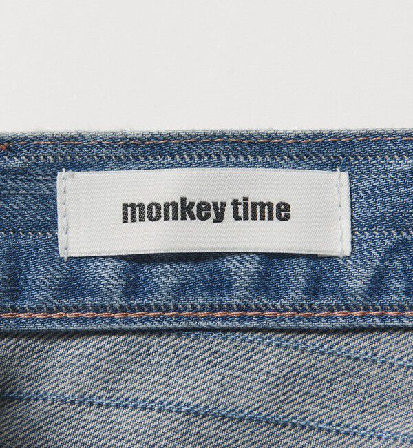 MONKEY TIME「ドビー ストライプ デニム バギー パンツ」|チノ|