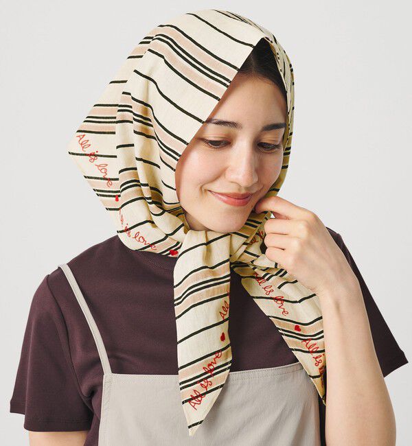 BEAUTY&YOUTH UNITED ARROWS「＜BENARAS by citrus＞ストライプ スカーフ」|バンダナ・スカーフ|