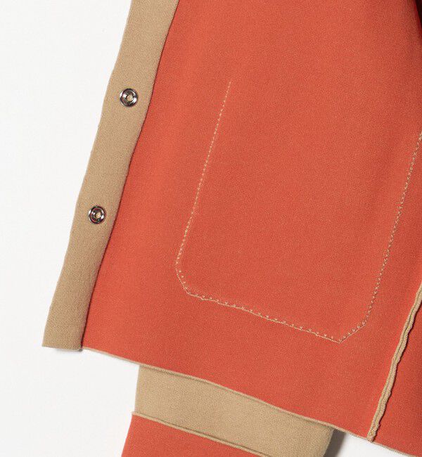 BEAUTY&YOUTH UNITED ARROWS「【WEB限定 Wardrobe DAILY MINIMAL】バイカラー スナップボタンカーディガン ウォッシャブル」|カーディガン|