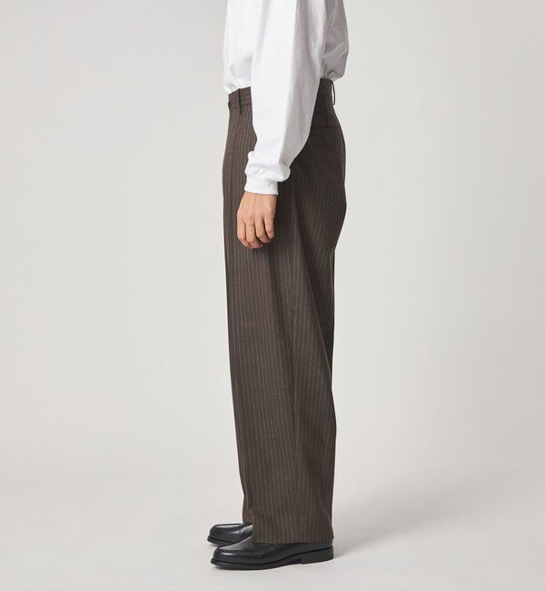 STEVEN ALAN「＜Steven Alan＞ ウール トロピカル インツープリーツ ドレス トラウザーズ」|スラックス|