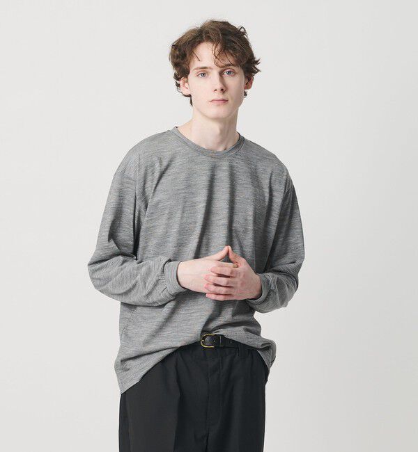 BEAUTY&YOUTH UNITED ARROWS「コンフィーウール ロングスリーブ カットソー」|Tシャツ・カットソー|DK.GRAY