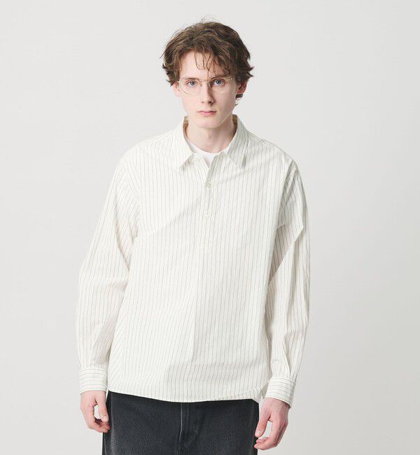 BEAUTY&YOUTH UNITED ARROWS「TYP ワッシャー ピンストライプ プルオーバーシャツ 」|シャツ・ブラウス|