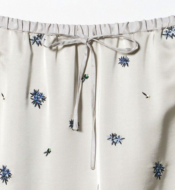 BEAUTY&YOUTH UNITED ARROWS「フラワー エンブロイダリー ドローストリング スカート ウォッシャブル」|スカート|