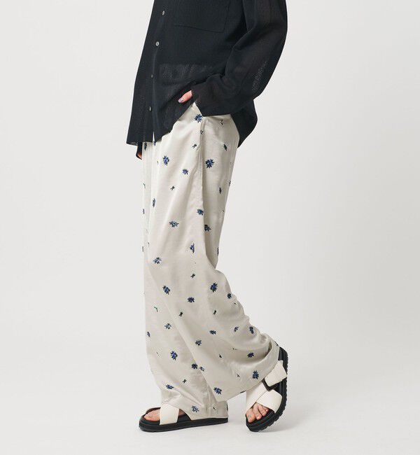 BEAUTY&YOUTH UNITED ARROWS「フラワー エンブロイダリー ドローストリング パンツ ウォッシャブル」|その他|