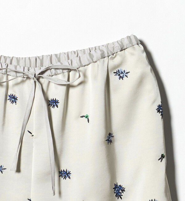 BEAUTY&YOUTH UNITED ARROWS「フラワー エンブロイダリー ドローストリング パンツ ウォッシャブル」|その他|
