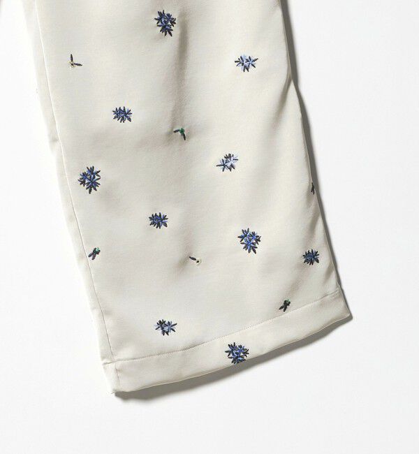 BEAUTY&YOUTH UNITED ARROWS「フラワー エンブロイダリー ドローストリング パンツ ウォッシャブル」|その他|