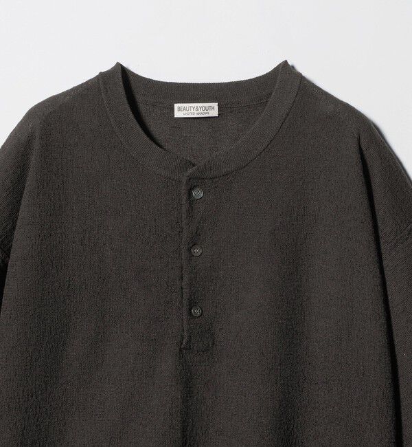 BEAUTY&YOUTH UNITED ARROWS「エアミラノ ヘンリーネック ニット ウォッシャブル 抗菌 防臭機能付き 」|ニット・セーター|