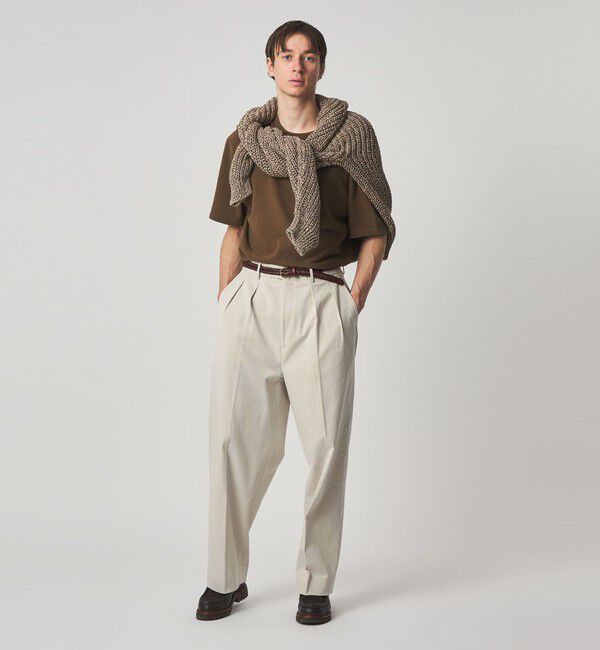 STEVEN ALAN「＜Steven Alan＞ グレース ツイル イン ツープリーツ ドレス トラウザーズII」|チノ|