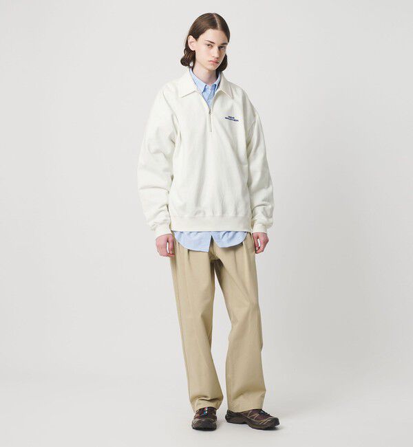 NICE WEATHER「＜NICE WEATHER＞ロゴ スウェットハーフジップ」|スウェット・ジャージ|